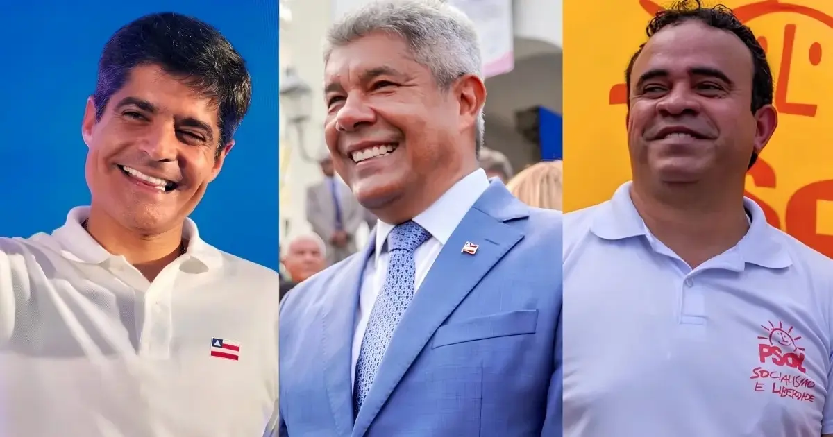 ELEIÇÕES 2026: Confira agendas de campanha dos candidatos ao governo da Bahia neste domingo