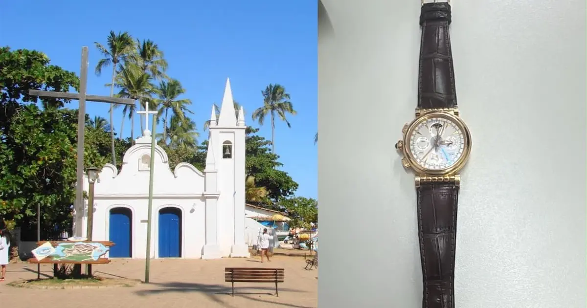 MATA DE SÃO JOÃO: Relógio suíço de R$ 100 mil é recuperado após furto na Praia do Forte