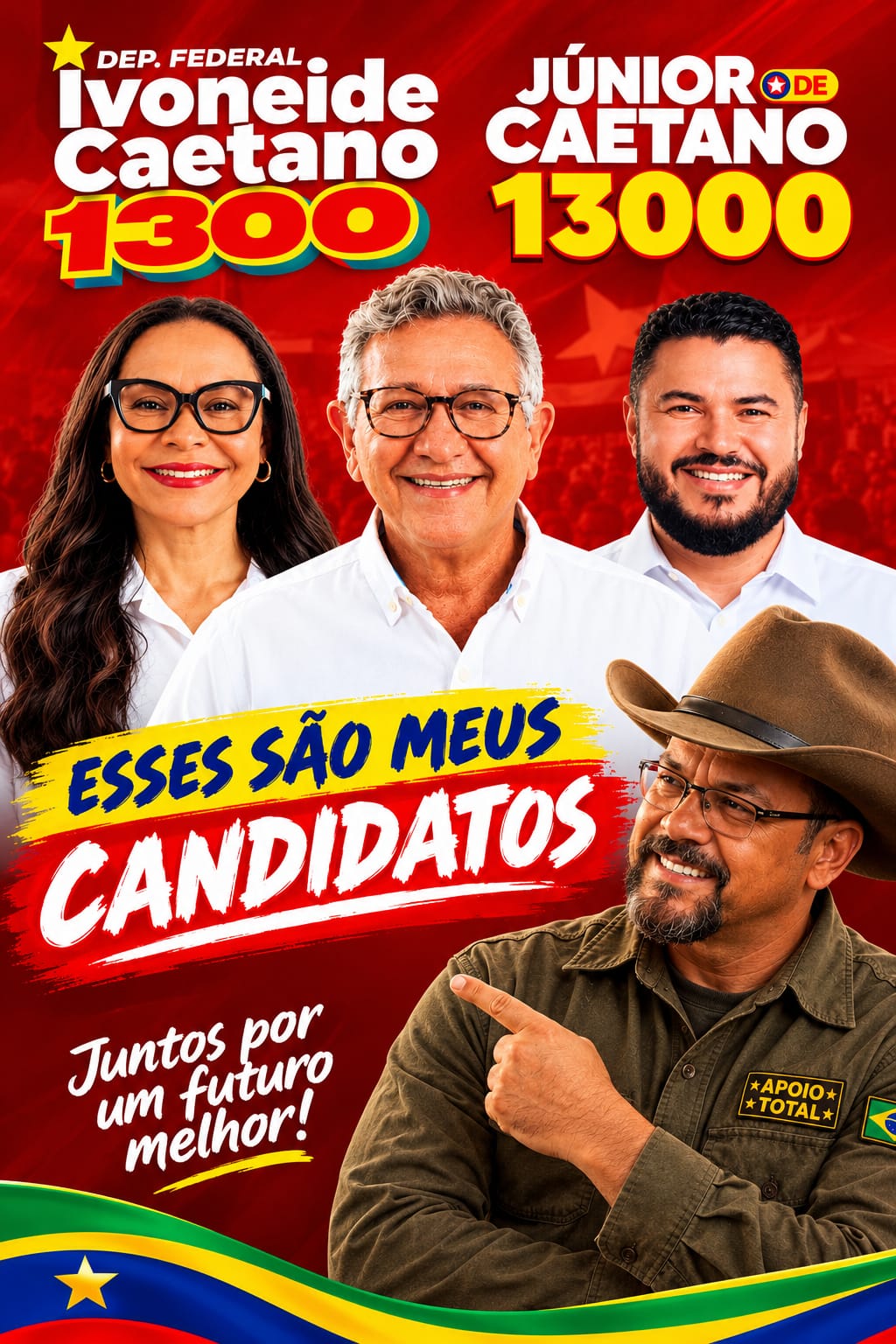  Soldado Andrade o xerife dispara seus candidatos, e intitula como time da continuidade do progresso